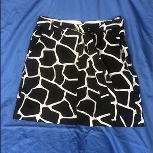 Lands' End Skort Sz 10 Chocolate & Cream